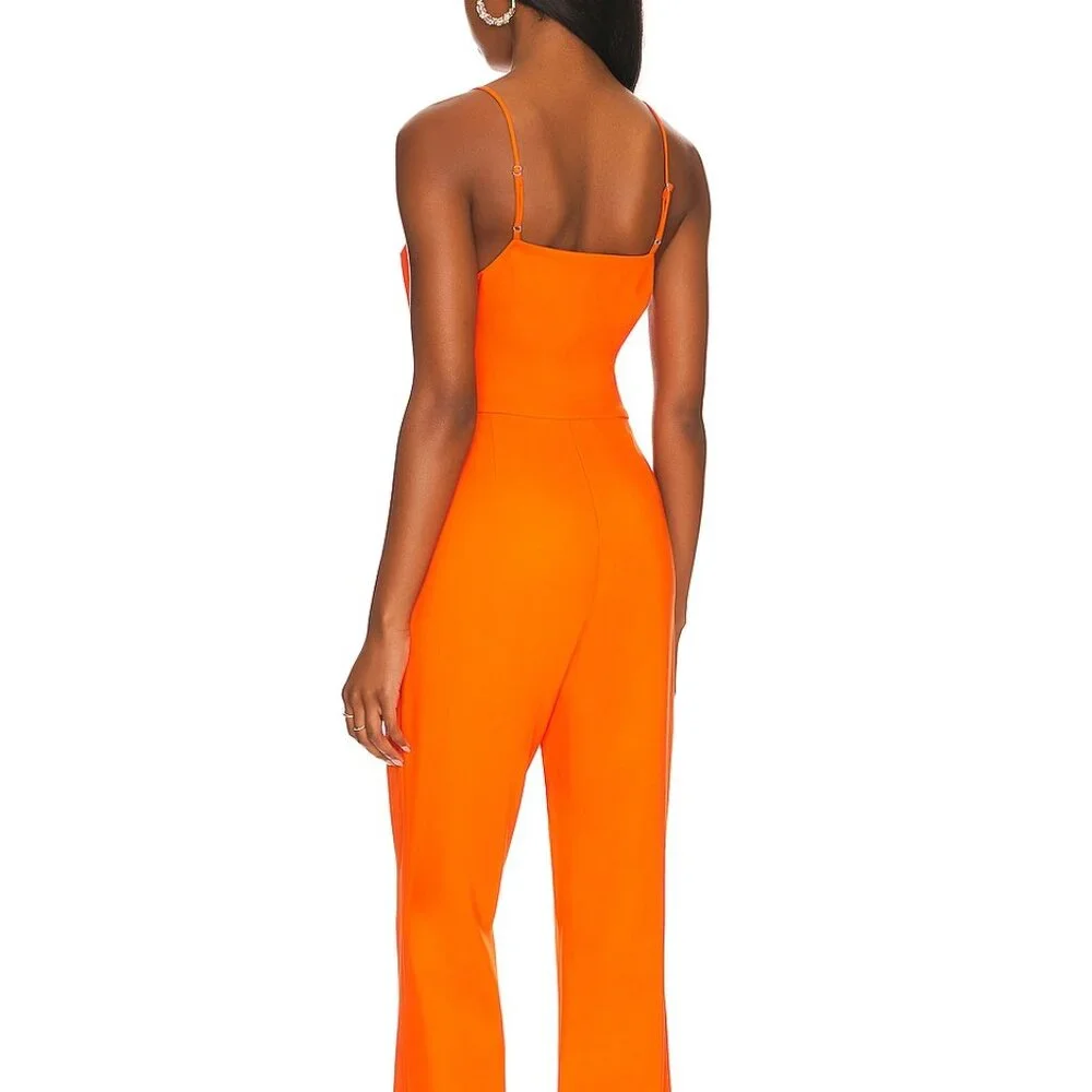 Lita by Ciara x Revolve Tie Front Jumpsuit in Cherry Tomato XXL - $398 - Picture 3 of 8